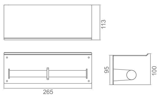 Bathroom Accessory Stainless Steel Wall-Mounted Toilet Paper Holder