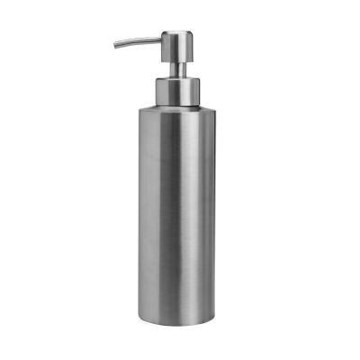 Stainless Steel Cylindrical Emulsion Bottle Shower Gel Bottle Soap Dispenser