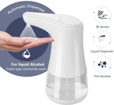 Smart Sanitizer Dispenser, Household Auto Liquid Alcohol Sprayer Induction Hand Disinfectant Machine 360ml, No-Contact Soap Dispenser