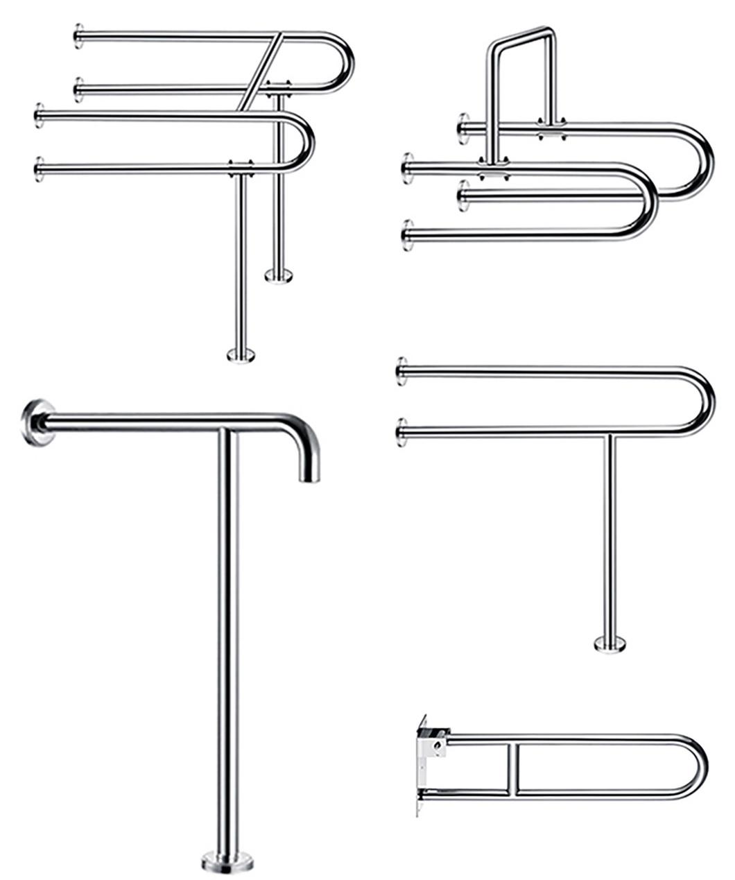 Bathroom Stainless Steel Shower Disabled Grab Bar Handrail