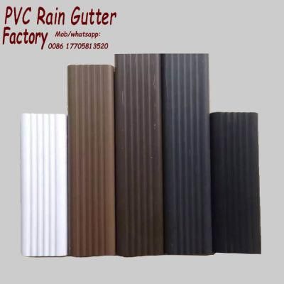 5.2inch Square Rain Gutter/ PVC Gutter Price/ Plastic Rain Water Gutters