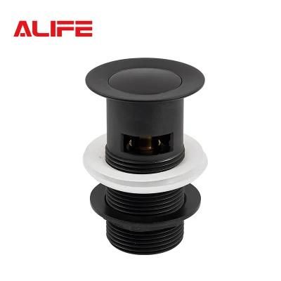 Alife 1-1/4 Pop up White Color Brass Wash Basin Drain with Chrome Plating