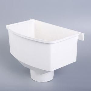 White PVC Gutter Inlet Funnel for Rain Drain Water with Ce