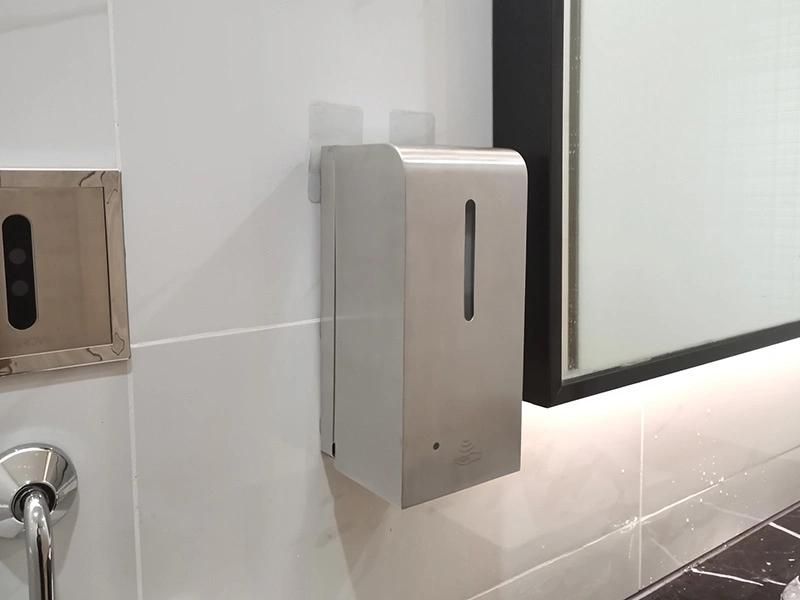 Wall Mounted Manual F1408 Battery Dispensers Stainless Steel Plastic Hand Sanitizer Automatic Liquid Soap Dispenser