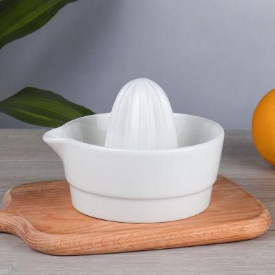 Old-Fashioned Fix Ceramic Orange Lemon Lime Squeezer Juicer Hand Press