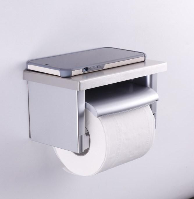 Durable Cheap Tissue Holder Toilet Paper Roll Holder Toilet Paper Holder Dispenser with Shelf