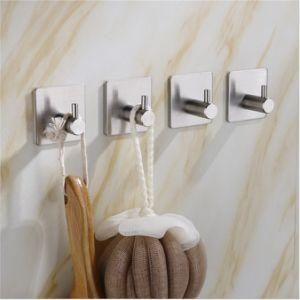 Wall Mounted Self Adhesive Stainless Steel Robe Coat Hook