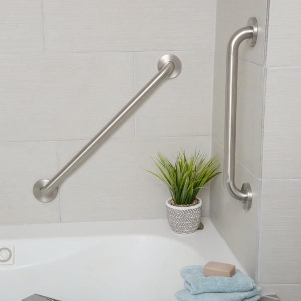 SUS304 Safety Hand Rail Support Straight Bathroom Grab Bar