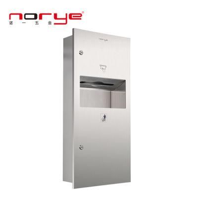 Stainless Steel Paper Towel Combination Units Dispensers Bin Waste
