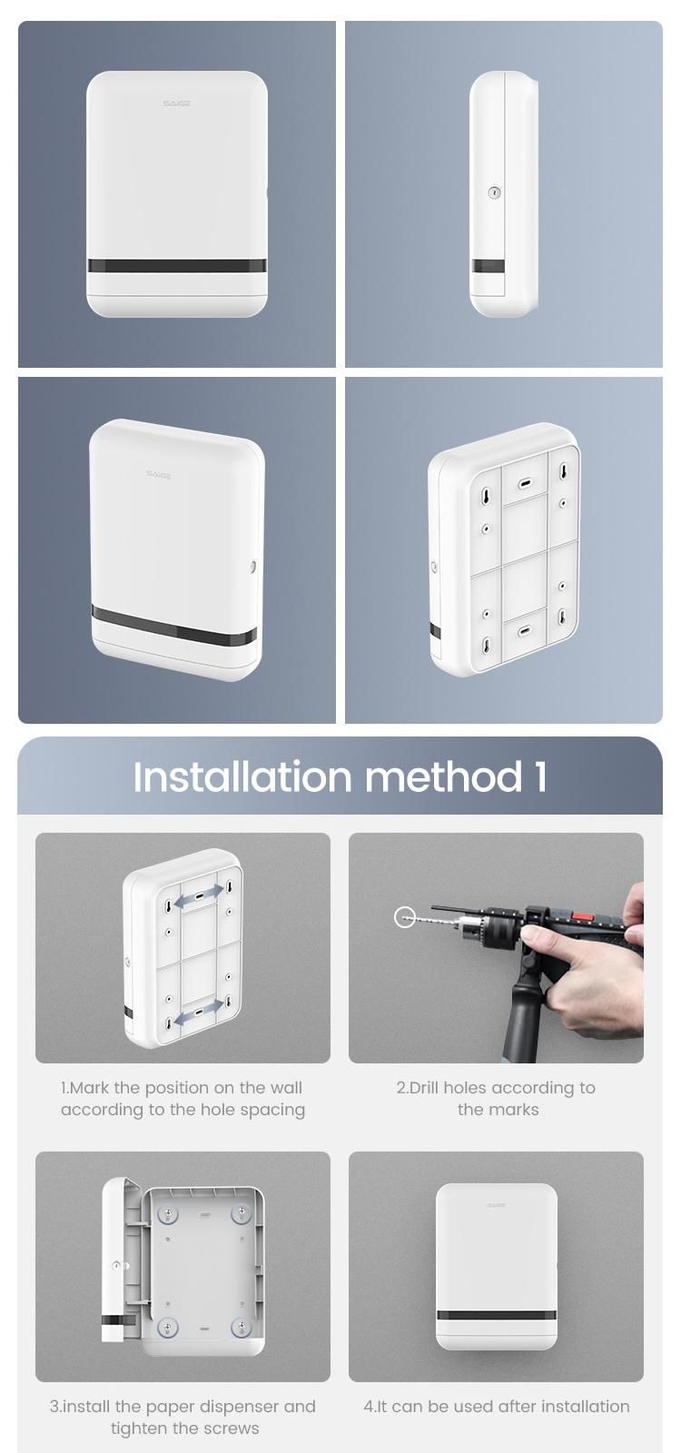 Saige Wall Mounted High Quality Plastic Toilet Paper Dispenser