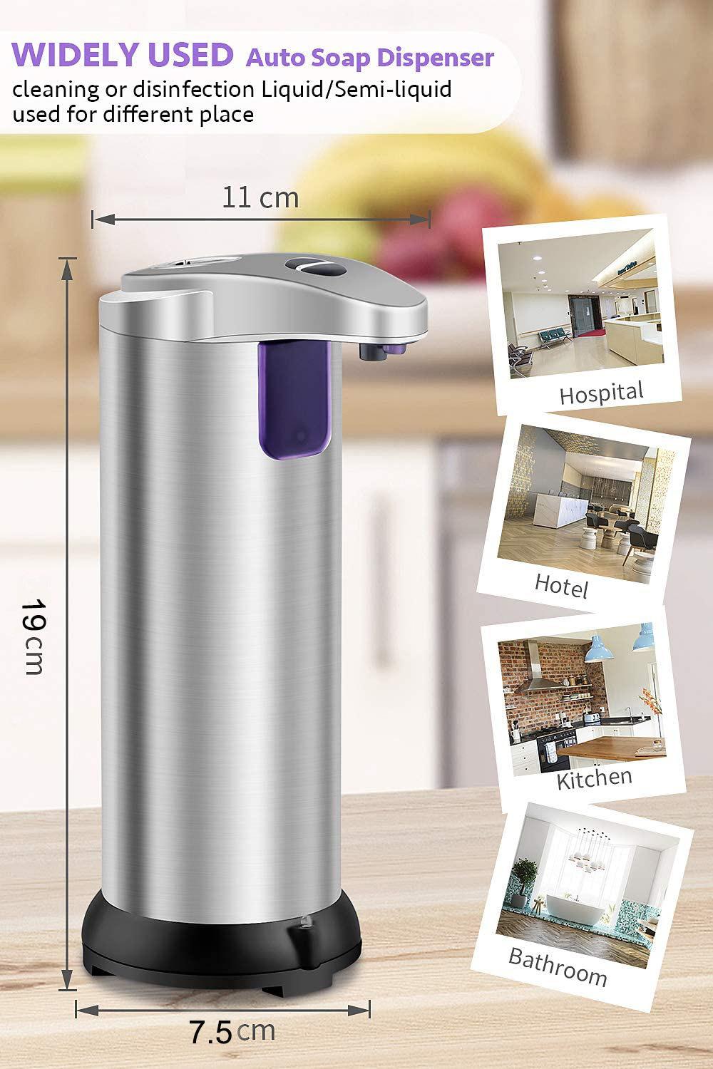 Refillable Large Capacity 700ml Automatic Plastic Liquid Soap Dispenser for Bathroom and Kitchen